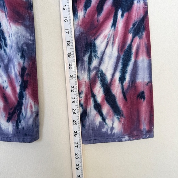 Mother Tie Dye Womens Jeans Sz 24 Slim Straight High Rise Casual Designer Luxury - Picture 8 of 12